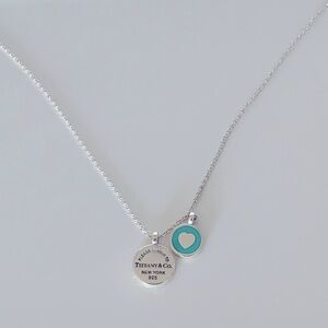 Tiffany double circle sterling silver necklace